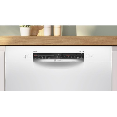Bosch - SMU2HVW06E - Serie 2, Underbyggd diskmaskin, 60 cm, Vit