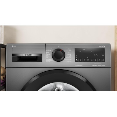 Bosch - WGG244RFSN - Serie 6 - Tvättmaskin - frontmatad - 9 kg - max. 1400 varv/min - Gjutjärn grå
