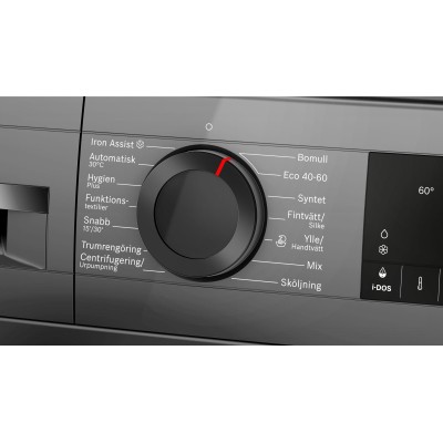 Bosch - WGG244RFSN - Serie 6 - Tvättmaskin - frontmatad - 9 kg - max. 1400 varv/min - Gjutjärn grå