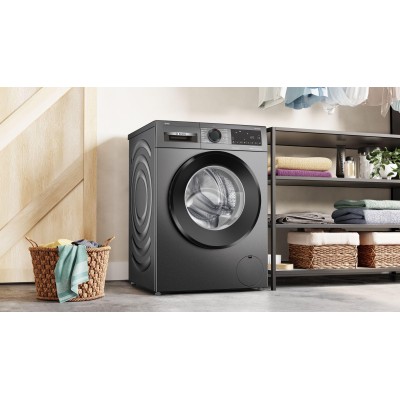 Bosch - WGG244RFSN - Serie 6 - Tvättmaskin - frontmatad - 9 kg - max. 1400 varv/min - Gjutjärn grå