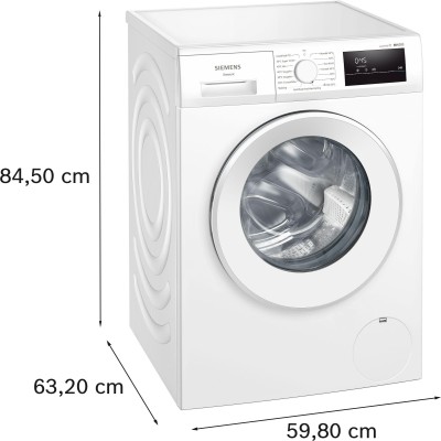 Siemens - WM12N08LDN - iQ300 - Tvättmaskin - frontmatad - 8 kg - max. 1200 varv/min