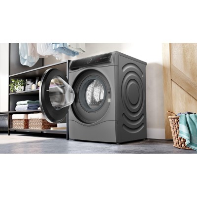 Bosch - WNC254ARSN - Serie 8, Kombinerad tvätt och tork, 10.5/6 kg, max. 1400 varv/min, Gjutjärn grå