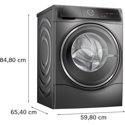 Bosch - WNC254ARSN - Serie 8, Kombinerad tvätt och tork, 10.5/6 kg, max. 1400 varv/min, Gjutjärn grå
