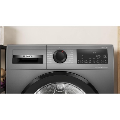 Bosch - WQG245DXSN - Serie 6 - Värmepumpstumlare - 9 kg - Gjutjärn grå