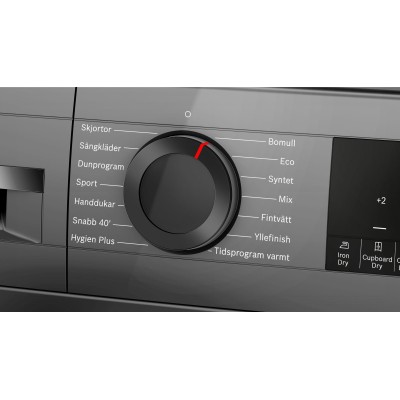 Bosch - WQG245DXSN - Serie 6 - Värmepumpstumlare - 9 kg - Gjutjärn grå