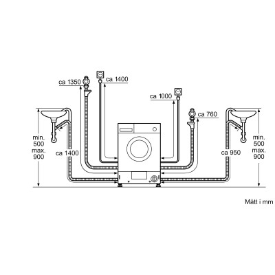 Siemens - WK14D322DN - iQ300, Kombinerad tvätt och tork, 7/4 kg