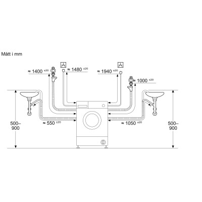 Siemens - WK14D490EU - iQ500, Kombinerad tvätt och tork, 8/5 kg