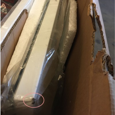 Silverline Nordic Dark 60 cm, vit m/vit glastopp