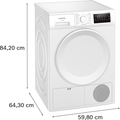 Siemens - WT43HV0EDN - iQ300 - Värmepumpstumlare - 8 kg
