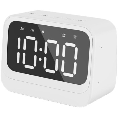 Denver - Klocka Alarm Bluetooth-högtalare Vit - A15396