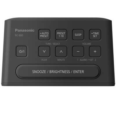 Panasonic - Klockradio FM snabbval Dubbla alarm RC-800EG-K - RC-800EG-K