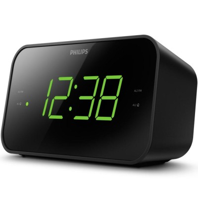 Philips - Klockradio FM Stora siffror Bluetooth TAR3306/12 Svart - TAR3306/12
