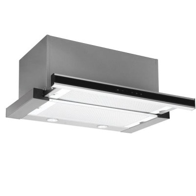 Silverline Azur 60 cm, stål/svart touchfront