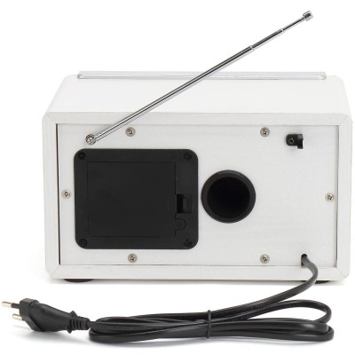 Denver - Radio FM AM AUX Analog inställning TR-63W Vit - A13188