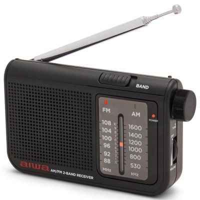 AIWA - Radio FM AM Fick-format RS-55/BK Svart - A14439