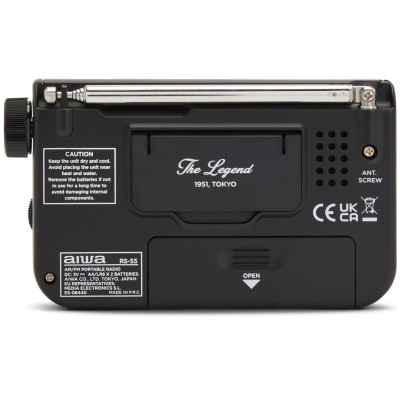 AIWA - Radio FM AM Fick-format RS-55/BK Svart - A14439