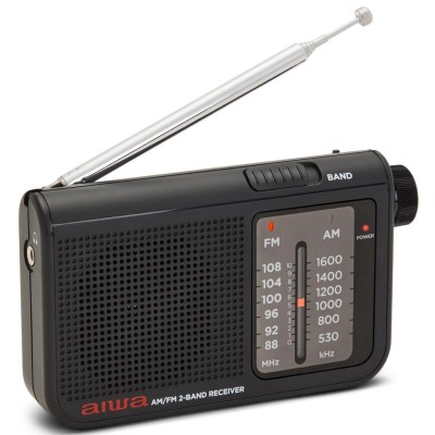 AIWA - Radio FM AM Fick-format RS-55/BK Svart - A14439