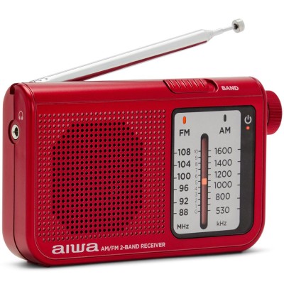 AIWA - Radio FM AM Fick-format RS-55/RD Röd - A14440