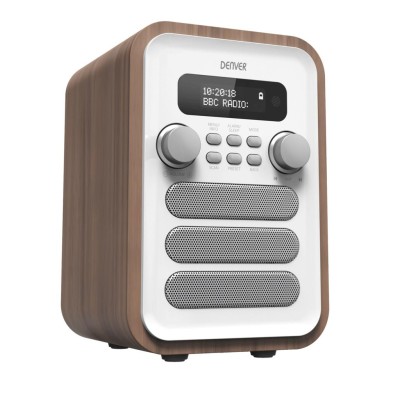 Denver - Radio FM DAB+ Bluetooth DAB-48W Vit - DAB-48WHITE