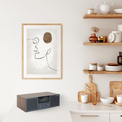 Tangent - Radio FM DAB+ Internet CD Bluetooth Stereo Fem Valnöt - A14312