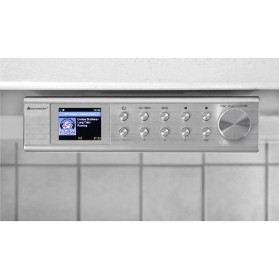 Soundmaster - Radio FM DSB+ Internet Upphängningsbar IR1500SI Silver - A10295