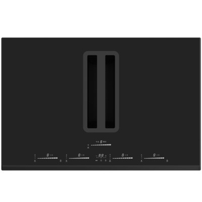 Silverline Flow-In Pro, 78 cm, induktionshäll med inbyggd fläkt, facettkant - IM 7111-80 INT