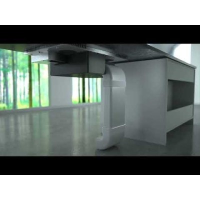 Silverline Flow-In Pro, 78 cm, induktionshäll med inbyggd fläkt, planlimning