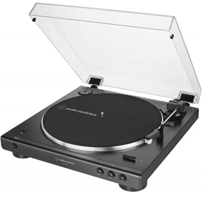 Audio-Technica - Skivspelare Remdriven Hel-automatisk Bluetooth Svart - AT-LP60XBTBK