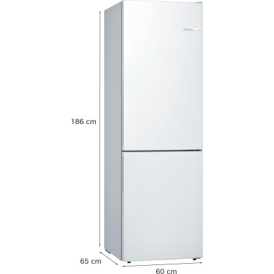 Bosch - KGE36AWCA - Serie 6, Kombinerad kyl/frys, 186 x 60 cm, Vit