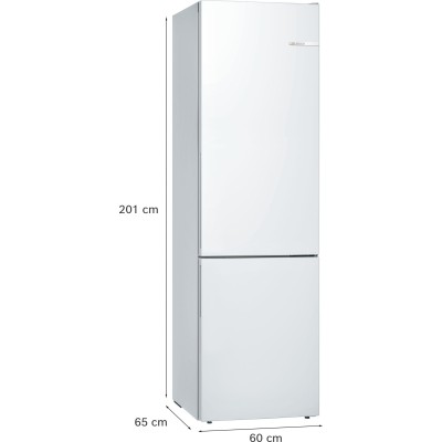 Bosch - KGE39AWCA - Serie 6, Kombinerad kyl/frys, 201 x 60 cm, Vit