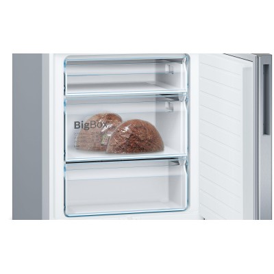 Bosch - KGE49AICA - Serie 6, Kombinerad kyl/frys, 201 x 70 cm, Borstat stål med anti-fingerprint