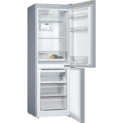 Bosch - KGN33NLEB - Serie 2, Kombinerad kyl/frys, 176 x 60 cm, Inox-Look, Total No Frost