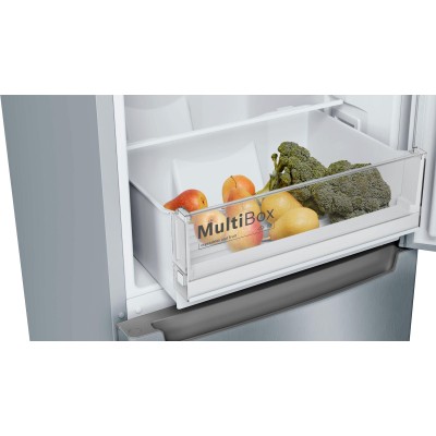 Bosch - KGN33NLEB - Serie 2, Kombinerad kyl/frys, 176 x 60 cm, Inox-Look, Total No Frost
