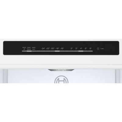 Bosch - KGN362LDF - Serie 4, Kombinerad kyl/frys, 186 x 60 cm, Inox-Look, Total No Frost