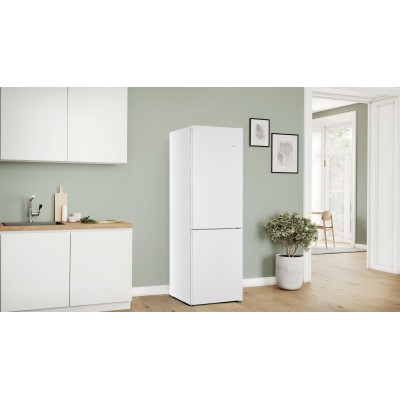 Bosch - KGN362WCF - Serie 4, Kombinerad kyl/frys, 186 x 60 cm, Vit, Total No Frost