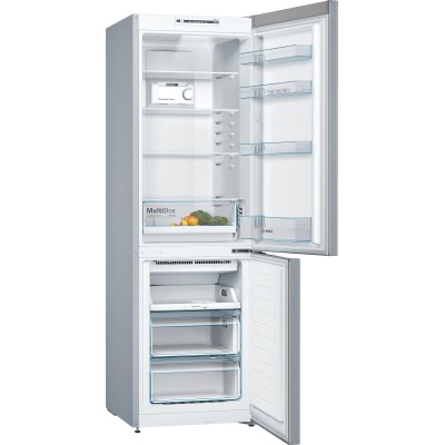 Bosch - KGN36NLEA - Serie 2, Kombinerad kyl/frys, 186 x 60 cm, Inox-Look, Total No Frost