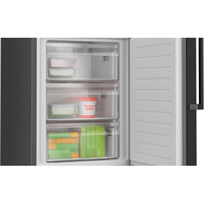 Bosch - KGN36VXCT - Serie 4, Kombinerad kyl/frys, 186 x 60 cm, Mörkt antracitfärgat stål, Total No Frost