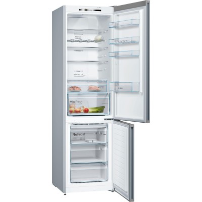 Bosch - KGN39VLEB - Serie 4, Kombinerad kyl/frys, 203 x 60 cm, Inox-Look, Total No Frost