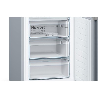 Bosch - KGN39VLEB - Serie 4, Kombinerad kyl/frys, 203 x 60 cm, Inox-Look, Total No Frost