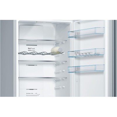 Bosch - KGN39VLEB - Serie 4, Kombinerad kyl/frys, 203 x 60 cm, Inox-Look, Total No Frost