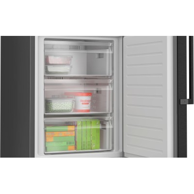 Bosch - KGN39VXCT - Serie 4, Kombinerad kyl/frys, 203 x 60 cm, Mörkt antracitfärgat stål, Total No Frost