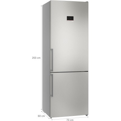 Bosch - KGN497ICT - Serie 4, Kombinerad kyl/frys, 203 x 70 cm - 5 års garanti