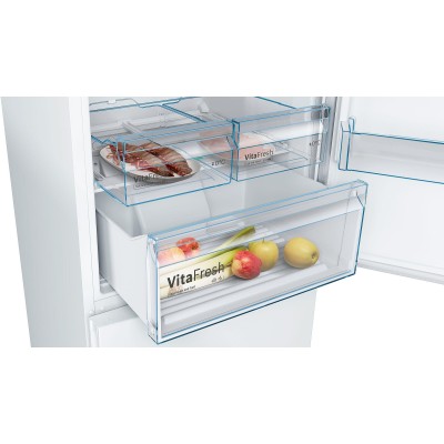 Bosch - KGN49XWEA - Serie 4, Kombinerad kyl/frys, 203 x 70 cm, Vit, Total No Frost