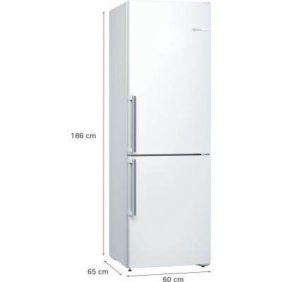 Bosch - KGV366WEP - Serie 4, Kombinerad kyl/frys, 186 x 60 cm, Vit