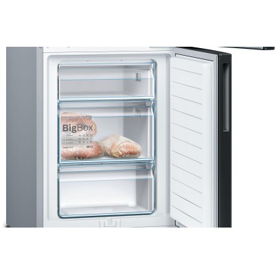 Bosch - KGV36VBEAS - Serie 4, Kombinerad kyl/frys, 186 x 60 cm, Svart