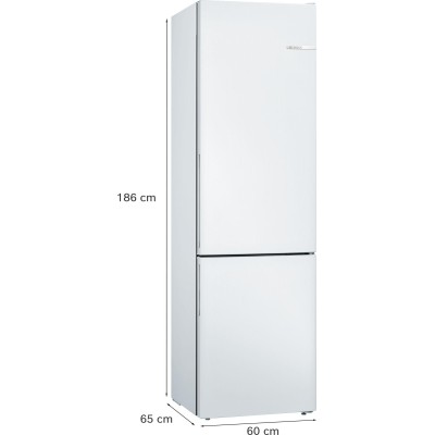 Bosch - KGV39VWEA - Serie 4, Kombinerad kyl/frys, 201 x 60 cm, Vit