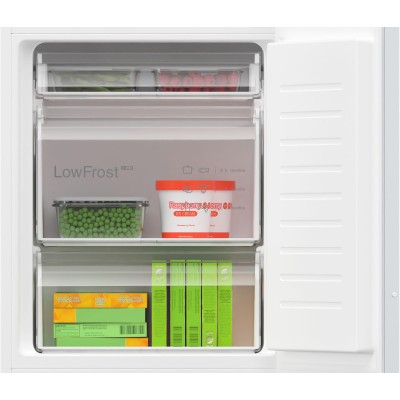 Bosch - KIV86VSE0 - Serie 4, Integrerad kyl/frys, 177.2 x 54.1 cm, Glidskenor