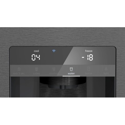 Siemens - KF96DPXEA - iQ700, Fristående kyl/frys, 183 x 90.5 cm, Mörkt antracitfärgat stål, Total noFrost