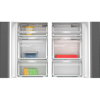 Siemens - KF96DPXEA - iQ700, Fristående kyl/frys, 183 x 90.5 cm, Mörkt antracitfärgat stål, Total noFrost