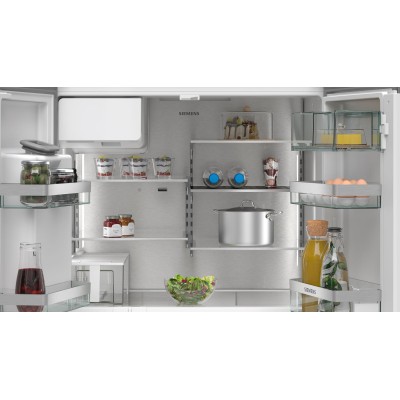 Siemens - KF96IAPEA - iQ500, Fristående kyl/frys, 183 x 90.5 cm, Borstat stål med antiFingerprint, Total noFrost